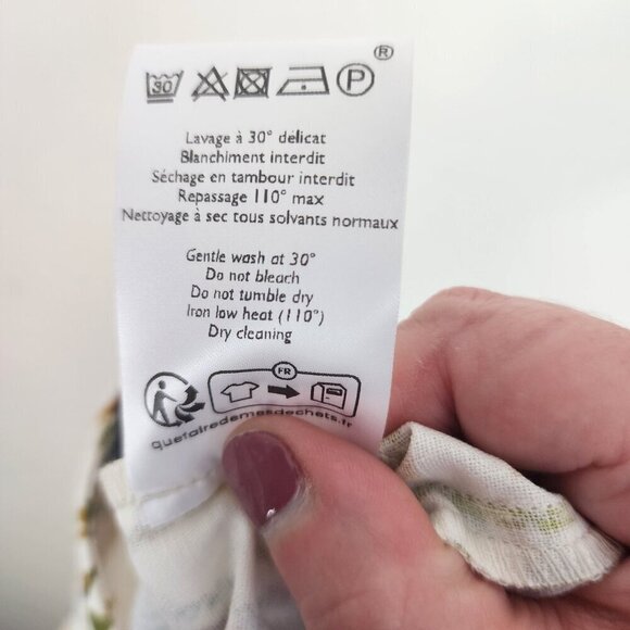 NWT Sezane X Farm Rio Tiago Crop Linen Blend Pant Romantic Garden 42/US Size 10 - Picture 6 of 16